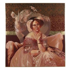 COOKE S. Tucker,Untitled (Ingres' Portrait of Madame Rothschild wi,1974,Leland Little 2024-02-01