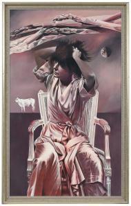 COOKE S. Tucker 1941,Untitled (Seated with Asparagus),1986,Brunk Auctions US 2023-10-20