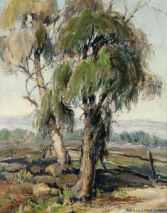 COOKE WARD Louisa,Eucalyptus trees in a California landscape,John Moran Auctioneers 2010-06-15