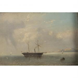 COOMANS Auguste 1855-1896,Steamship Seascape,MICHAANS'S AUCTIONS US 2023-07-14