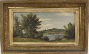 COOMBS Delbert Dana 1850-1938,Maine landscape with lake,1882,CRN Auctions US 2019-10-06
