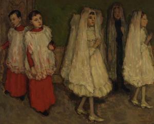 COONAN Emily 1885-1971,The Confirmation,1910,Heffel CA 2016-11-26