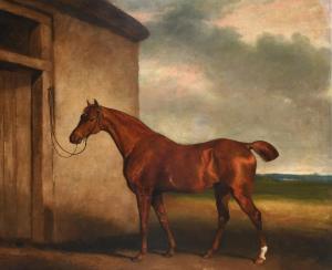 COOPER Abraham 1787-1868,Chestnut hunter before a stable,Woolley & Wallis GB 2023-03-08