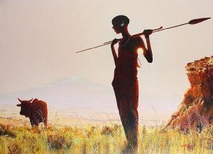 COOPER Andrew 1967,Masai Herdsman,Bonhams GB 2009-10-13