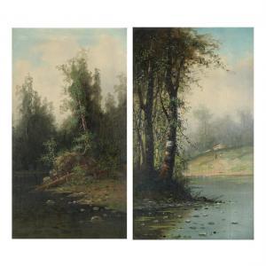 COOPER Astley David M,River Scene; River Scene with Figures,1891,MICHAANS'S AUCTIONS 2023-03-17