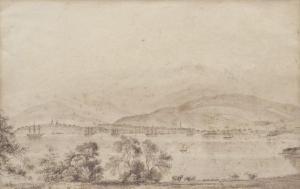 COOPER Duncan Elphinstone 1814-1904,Tasmanian Landscape,1851,Leonard Joel AU 2012-03-25