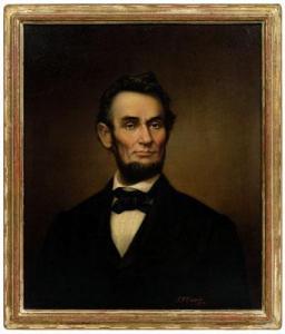 COOPER George Victor 1810-1878,Abraham Lincoln portrait,1865,Brunk Auctions US 2009-11-14