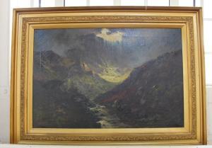 COOPER H 1800-1800,a pair of mountainous landscapes beneath storm clo,1909,Henry Adams GB 2022-08-18