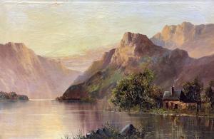 COOPER Henry 1859-1934,Highland Scene with Cottage and Lake,Duggleby Stephenson (of York) 2022-05-06