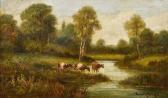 COOPER Henry M 1842-1872,Cattle Watering in River Landscapes,Rowley Fine Art Auctioneers 2018-02-20