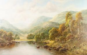 COOPER Henry M 1842-1872,Mountainous river landscape,Capes Dunn GB 2020-09-22