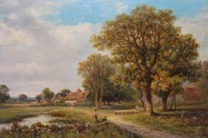 COOPER Henry M,rural scenes with figures, animals and cottages,Lawrences of Bletchingley 2021-07-20