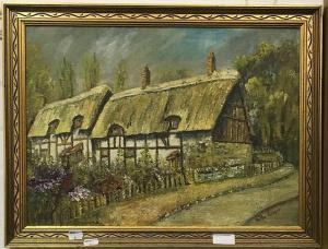 COOPER HILDA,Thatched Country Cottage,Rowley Fine Art Auctioneers GB 2018-07-21