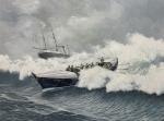 COOPER John 1942-2015,Coxswain Guiding a Boat at Heavy Seas,David Duggleby Limited GB 2024-04-04
