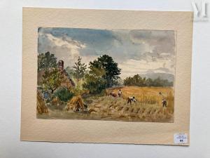 COOPER Robert 1850-1874,La fenaison, dans les campagnes du Sussex,Millon & Associés FR 2023-03-17