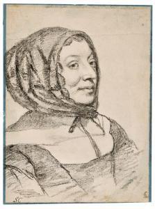 COOPER Samuel 1609-1672,Portrait of Mrs John Hoskins,1653,Sotheby's GB 2023-07-05