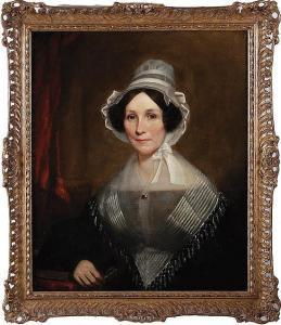 COOPER W 1838,PORTRAIT OF WOMAN WITH BONNET,Charlton Hall US 2014-12-13