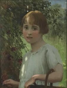 COOPER W. Savage 1880-1926,portrait of a young girl,Reeman Dansie GB 2021-11-21