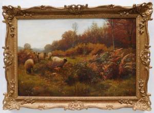 COOPER William Sidney 1854-1927,Sheep in the Meadow,1881,Rachel Davis US 2019-03-23