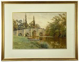 COOPER William Sidney 1854-1927,Stopham Bridge, Nr Pulborough,1895,Rogers Jones & Co GB 2023-01-13