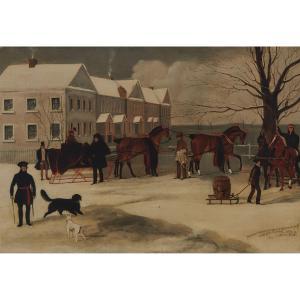 COOPER William Sidney,VIEW OF THE BARRACKS AT FREDERICTON, NEW BRUNSWICK,Waddington's 2023-11-30