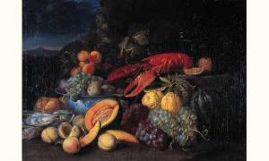 COOSEMANS Alexander 1627-1689,Nature morte aux fruits, au homard et aux huître,De Vregille Bizouard 2002-03-17