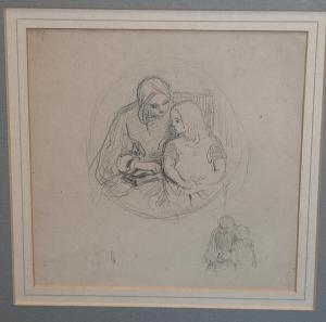 COPE Charles West 1811-1890,Study of mother and child,Bonhams GB 2008-02-29