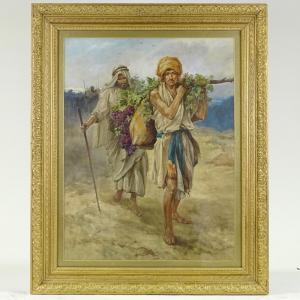 COPPING Harold 1863-1932,figures carrying grapevines,Burstow and Hewett GB 2020-02-19