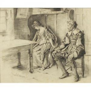COPPING Harold 1863-1932,Two figures in an interior,Eastbourne GB 2019-05-09