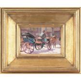 COPPINI Pompeo Luigi 1870-1957,Hansom Cab,1925,Treadway US 2009-09-13