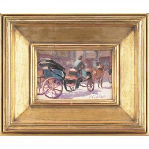 COPPINI Pompeo Luigi 1870-1957,Hansom Cab,1925,Treadway US 2009-09-13