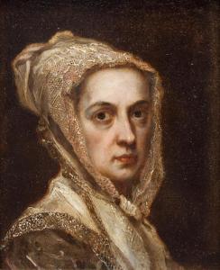 COQUES Gonzales 1618-1684,A portrait of a lady with a white lace hat,Venduehuis NL 2023-11-15