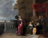 COQUES Gonzales 1618-1684,Musiciens devant un palais,Aguttes FR 2018-05-29