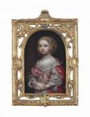 COQUES Gonzales 1618-1684,Portrait of a girl, half-length,Christie's GB 2016-05-24
