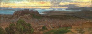 CORBET Edith Ellenborough 1850-1920,View of Athens with the Acropolis in the b,1903,Bruun Rasmussen 2020-12-01