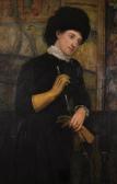 CORBET Matthew Ridley 1850-1902,Portrait of Annie Barbara Thomson,1880,John Nicholson GB 2018-02-28