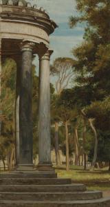 CORBET Matthew Ridley 1850-1902,Temple in the Borghese Gardens, Rome,1883,Christie's GB 2023-07-13