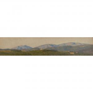 CORBET Matthew Ridley 1850-1902,THE MOUNTAINS OF URBINO FROM PERUGIA,1881,Lyon & Turnbull 2021-10-06