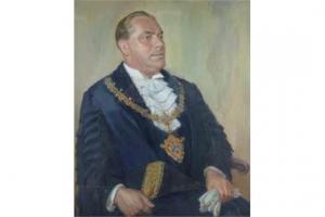 CORBETT G R,Portrait of Cyril George Kemp/Mayor of Stratford,Simon Chorley Art & Antiques 2015-11-24