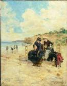 CORCHON Y DIAQUE Ricardo 1853-1925,A DAY AT THE BEACH,William Doyle US 2004-09-29