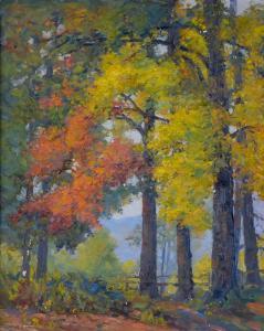 CORCK Albert 1800-1900,Autumnal Forest Painting,Burchard US 2018-01-28