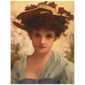 CORCOS Vittorio Matteo 1859-1933,A portrait of a girl in a hat,Bonhams GB 2024-03-12