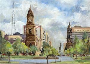 CORDELLE Samuel,View of King William Street from Victoria Square,Theodore Bruce AU 2013-07-17