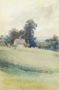 CORDEN Victor Milton 1860-1939,Cattle before a Cottage,John Nicholson GB 2020-08-21