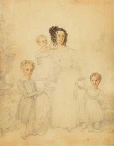CORDEN William 1797-1867,Mrs. Wynne Williams and her Children,Rachel Davis US 2024-02-10