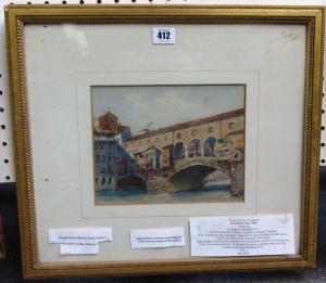 CORDER Percy 1927,The Ponte Vecchio,Bellmans Fine Art Auctioneers GB 2014-10-08