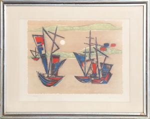 CORDES Louis 1900-1900,SAILBOATS,1970,Ro Gallery US 2023-08-11