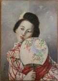 CORDIER H 1900-1900,Portrait de Geisha,Millon & Associés FR 2014-04-24