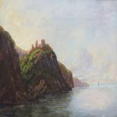 CORDSEN L 1800-1800,Coastel scenery with Hammershus,1817,Bruun Rasmussen DK 2012-10-08