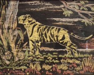 CORDWELL Richie 1900-1900,Landscape with standing tiger,Canterbury Auction GB 2011-05-24